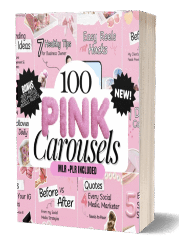 100 Aesthetic Pink Instagram Carousel Templates